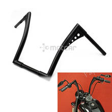 Black 14" Rise 1-1/4" Motorbike Cafe Racer APE Hanger Handlebars Fat Bar For Harley FLST FXST Sportster XL Softail Dyna Touring 2024 - buy cheap