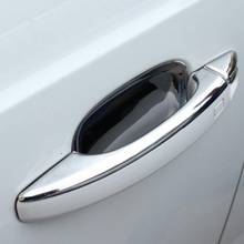 ABS внешняя ручка двери, декоративный чехол с блестками, отделка 8 шт. для Audi A6 C7 2012-2018, авто Стайлинг, наклейки, серебристый 2024 - купить недорого