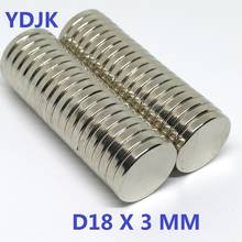 10 20 50PCS/LOT  Disc Magnet 18*3 N35 Strong Neodymium MAGNET 18x3  Rare Earth Permanent NdFeB Magnets 18 x 3 2024 - buy cheap