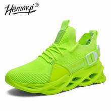 Hemmyi-Zapatillas deportivas de malla transpirable para hombre, zapatos informales a la moda para caminar al aire libre, Tenis ligeros para Adulto, novedad de 2020 2024 - compra barato