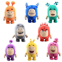 Oddbods-juguetes de peluche de dibujos animados para niños, colección de muñecos para niños, regalo de cumpleaños y Navidad, decoración del hogar, 18 cm, 8 unids/set por Set 2024 - compra barato