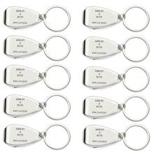 100Pcs Personalised Metal Keyring Keychain Wine Beer Bottle Opener Personalized Wedding Favor Engraved Key Ring Gifts For Guests 2024 - buy cheap