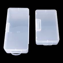 Caja de almacenamiento transparente de plástico Rectangular, contenedor de piezas de joyería, organizador, 17,9x8,4x4,1 CM/14x8,4x3,5 CM 2024 - compra barato