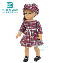 Clothes for doll fit 45 cm American doll accessories fashion plaid skirt, windbreaker, Denim shorts Girl's gift 2024 - buy cheap