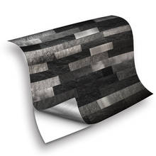 Papel de parede com mosaico de metal preto, adesivo americana para cozinha, banheiro, 10cm/15cm/25cm, renovação, parede 2024 - compre barato