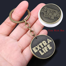 SG New Game Ready Player One Coin Badge Keychain EXTRA LIFE Specie Cosplay Souvenir Keyring For Men Jewelry 2024 - buy cheap