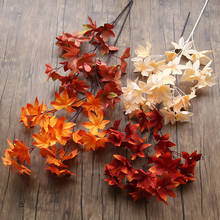 Artificial Maple Tree Branch Artificial Maple Leaf Artificial Plant flowers Wedding Festival Christmas Home Decoration 2024 - buy cheap