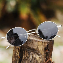 Маленькие круглые солнцезащитные очки, женские роскошные солнцезащитные очки в стиле стимпанк для мужчин, винтажные прозрачные линзы с защитой от синего света, женские очки UV400 2024 - купить недорого