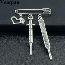 2019/New Nurse Cap Medical Badge Brooch, Needle Syringe Medical Box Thermometer Cute Keychain Jewelry Gift 2024 - buy cheap