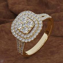 Delicate Wedding Engagement Ring for Women High Quality Micro Cubic Zirconia Pave Setting Rose Gold/White Gold/Yellow Gold Ring 2024 - buy cheap