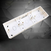 Retardante de llama de PVC 86, caja de empalme de cables Universal, interruptor de pared montado, de 3 entradas caja inferior, 258x86x34mm 2024 - compra barato