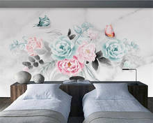 Beibehang обои для спальни wal Скандинавский минималистский ручная роспись небольшой свежий цветок обои птица фон Настенные обои 2024 - купить недорого