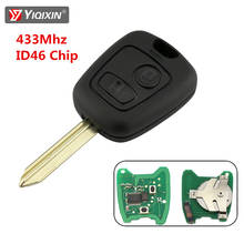 YIQIXIN-llave de coche con Control remoto, 2 botones para Citroen C2 C3 Saxo Xsara Picasso Berlingo con SX9 Blade 433MHz ID46 PCF7961 Chip 2024 - compra barato