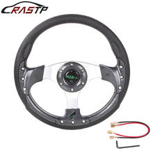 RASTP-Universal 13 Inch PU Auto Racing Steering Wheels Drifting Sport Steering Wheel 6 Blots RS-STW018-TP 2024 - buy cheap