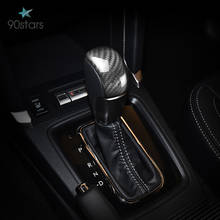 Real Carbon Fiber Gear Shift Head Knob Cover Trim Fit For Subaru Forester 2013 2014 2015 2016 2017 2018 Car Accessories 2024 - buy cheap