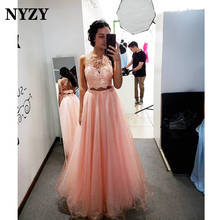 P138 nyzy beading duas peças vestidos de baile 2021 vestido de festa formatura vestidos de noite 2024 - compre barato
