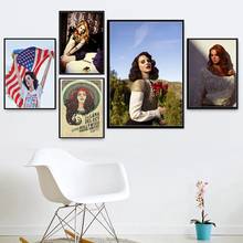 Pintura em tela arte da parede hd impressão cartaz lana del rey alma pop música cantor modelo estrela decoração para casa moderno modular fotos 2024 - compre barato