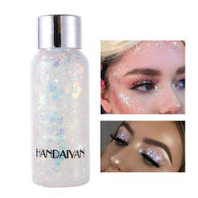 HANDAIYAN Holographic Mermaid Glitter Eyeshadow Gel Body Face Eye Liquid Loose Sequins Pigments Makeup Cream Festival Gems 2024 - buy cheap