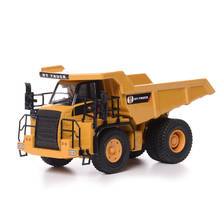 Caminhão requintada, 1:50 modelo liga de transporte de minas, engenharia de metal deslizando brinquedo, presente das crianças de simulação, frete grátis 2024 - compre barato