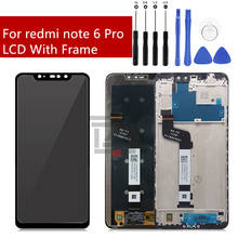 For Xiaomi redmi note 6 Pro LCD Display With Frame Touch Screen Digitizer Assembly Touch Screen Repair Parts 2024 - buy cheap