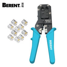 Berent 6P/8P Network Pliers Crystal Head Crimping Tools Wire Cutter Cable Stripping Crimper Hand Tools With 10pcs Crystal head 2024 - buy cheap