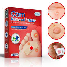 Sumifun 42Pcs Medical Corn Remover Patch Warts Painless Feet Care Thorn Callus Remove Soften Skin Cutin Sticker Plaster 2024 - buy cheap