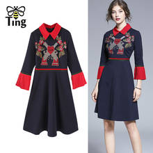 Tingfly-mini vestido curto bordado vintage, linha, primavera 2021, casual, estilo boho 2024 - compre barato