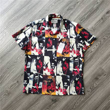 2021ss WACKO MARIA Hawaii Shirt Men Women Digital Printing Tees Streetwear Shirt mens fashion clothing trends 2024 - buy cheap