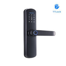 Aplicación TTLock de aluminio, compatible con Bluetooth mando a distancia, cierre inteligente con huella digital, compatible con código de contraseña, llave de tarjeta IC 2024 - compra barato