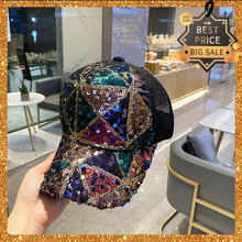 2021 Fashion Woman Spring Sun Hat Adjustable Summer Baseball Cap For Girls Ins Beanie Bucket Caps Sequins Casquette Hip Hop Hats 2024 - buy cheap