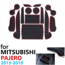Anti-Slip Rubber Cup Cushion Door Groove Mat for Mitsubishi Pajero Sport Montero Shogun 2015~2019 2016 Accessories Car Stickers 2024 - buy cheap