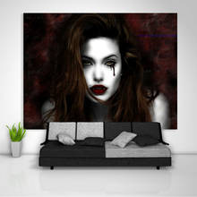 Female Vampire Tapestry Art Wall Hanging Sofa Table Bed Cover Home 2024 - buy cheap