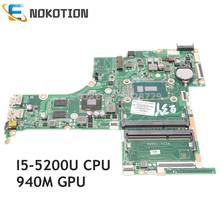 NOKOTION-placa base para ordenador portátil, para HP Pavilion 15-ab 809044-001 809045-601 809045-501 DAX12AMB6D0 I5-5200U CPU 940M GPU 2024 - compra barato