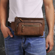 Bolsa de couro masculina, bolsa de couro de alta qualidade, design casual, para viagem, 8 ", para tablet, 9801 2024 - compre barato