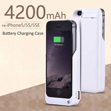 Battery Charger Case 4200mah With Phone Holder Stand External Battery Pack Phone Chargering Case For Iphone 5 5s SE Phone Cases 2024 - buy cheap