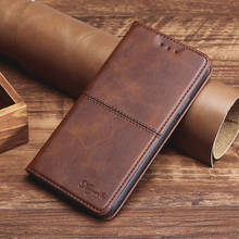 Capa tipo carteira em couro com flip, capa para huawei p40 lite pro com porta cartões 2024 - compre barato