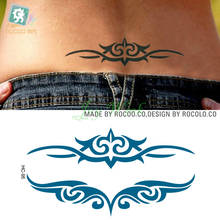 Waterproof Temporary Tattoo Sticker on body sexy waist vines totem tatto stickers flash tatoo fake tattoos for girl women 2024 - buy cheap