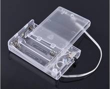 Caja de almacenamiento AA con interruptor de plomo, 3X1,5 V, soporte para pilas AA 3A 4,5 V 2024 - compra barato