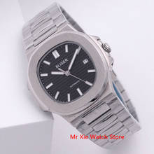Bliger 40 мм автоматические механические часы для мужчин люксовый бренд квадратный футляр для часов Автоматическая Дата, сапфировое стекло светящиеся наручные часы для мужчин 2024 - купить недорого