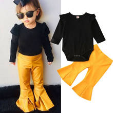 Baby Clothes Set Outfits Toddler Baby Girl Clothes Romper Jumpsuit Long Pants Bell-bottoms Outfits 2024 - buy cheap