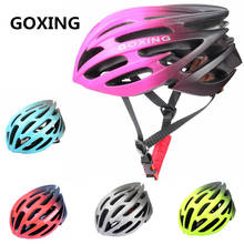 GOXING Ultralight Road Bicycle Helmet Red 200g Bike Helmet Cycling Outdoor Safety Sport Cap Ciclismo men women size M 54~60cm E 2024 - buy cheap