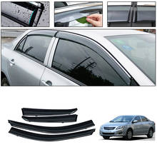 Parasol de protección meteorológica para ventana, protector Deflector de lluvia y sol para Toyota Corolla E140/E150 2007 2008 2009 2010 2011-2013, accesorios, 4 Uds. 2024 - compra barato