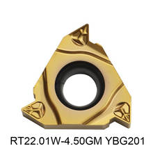Original RT22.01W-4.50GM YBG201 RT22 RT CNC Lathe Cutter Tools Threading Turning Tool Carbide Inserts porta cuchillas torno 2024 - buy cheap