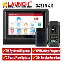 Launch X431 V 4.0 Car Diagnostic Scanner Full System Automotive ECU Coding X-prog 3 Key programmer tpms reset PK X 431 Pro V+ 2024 - buy cheap