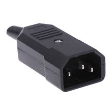3 Pin IEC 320 C14 Male Plug Rewirable Power Connector Socket AC Panel Socket 250V 10A 2024 - buy cheap