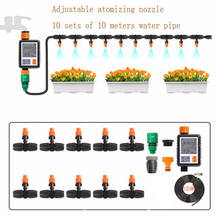 Controlador de irrigação, sistema eletrônico inteligente com tela lcd, para jardim ao ar livre, temporizador de irrigação automática, ferramenta com dispositivo de rega 2024 - compre barato