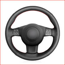 MEWANT Black Artificial Leather Car Steering Wheel Cover for Seat Leon (Mk2) 2006-2008 Ibiza (6L) 2007 2024 - buy cheap