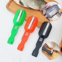Removedor de pele de peixe, prático, raspador, faca de limpeza, descascador de cozinha, ferramenta de limpeza de peixes, acessórios de cozinha, 1 peça 2024 - compre barato