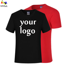 Индивидуальные футболки, DIY логотип/картинка/текст название команды печать мужская и женская рекламная футболка 2024 - купить недорого