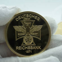 German Mint 1 Troy Ounce 1871 Deutsche Reichsbank Gold Germany Bullion Bar Replica Coins Collection 2024 - buy cheap